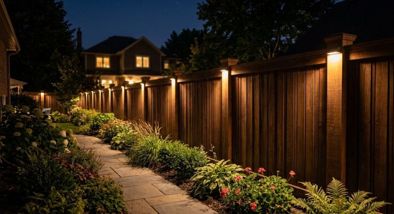 Fence Lighting Installation in Denver County, CO