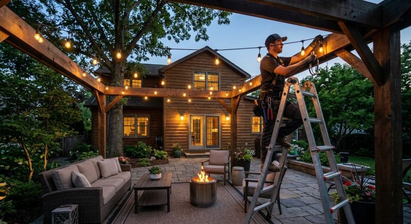 Patio Lights Installation in Utah County, UT