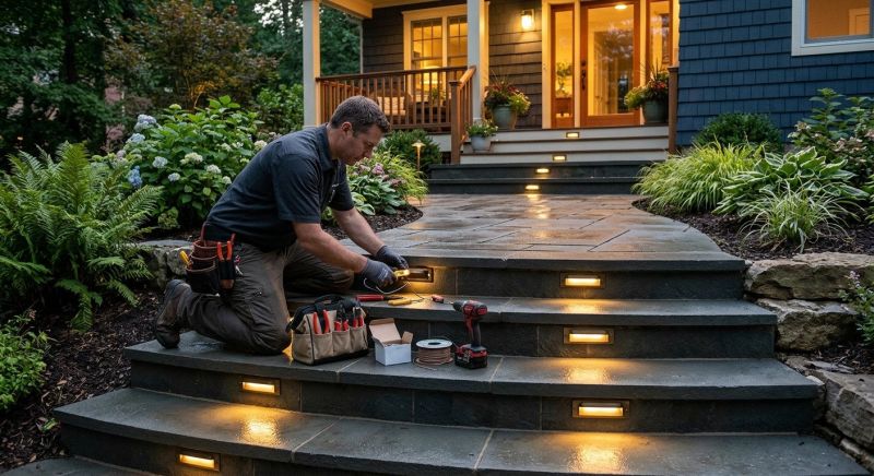Step Lighting Installation in Utah County, UT