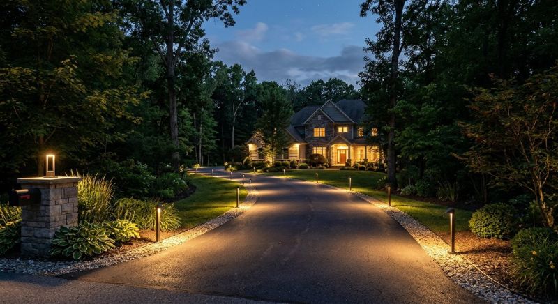 Driveway Lighting Installation in Overland Park, KS