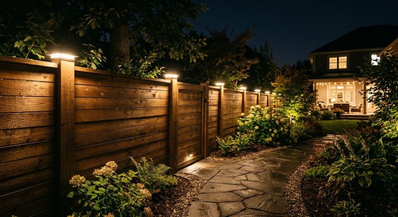 Fence Lighting Installation in Heber City, UT