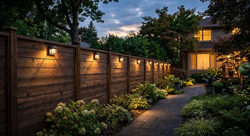 Fence Lighting Installation in Provo, UT