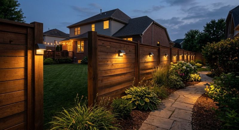 Fence Lighting Installation in Orem, UT