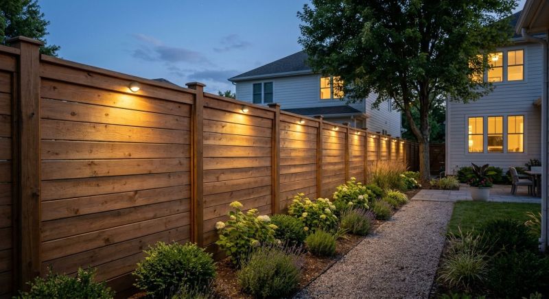 Fence Lighting Installation in Overland Park, KS