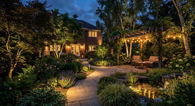 Garden Lighting Installation in Denver, CO