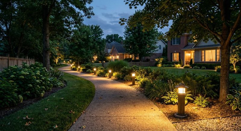 Sidewalk Lighting Installation in Kansas City, MO