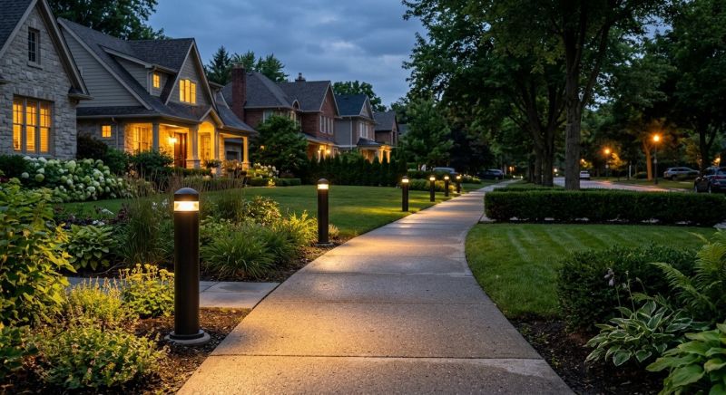 Sidewalk Lighting Installation in Alpharetta, GA