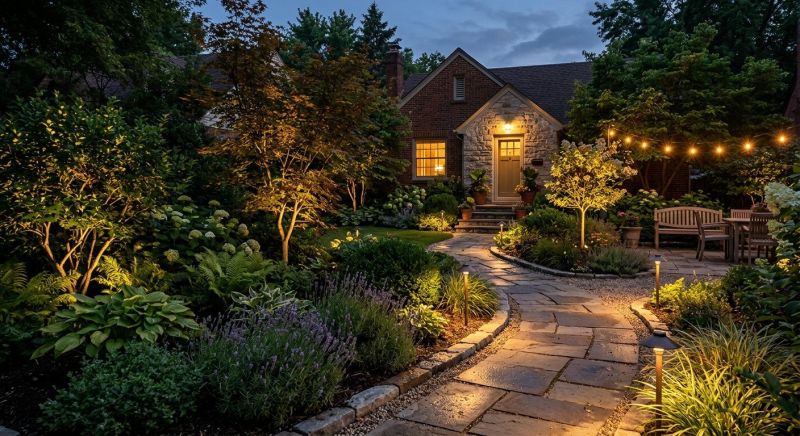 Walkway Lighting Installation in Overland Park, KS